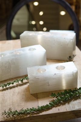 VOTIVE HOLDER SELENITE