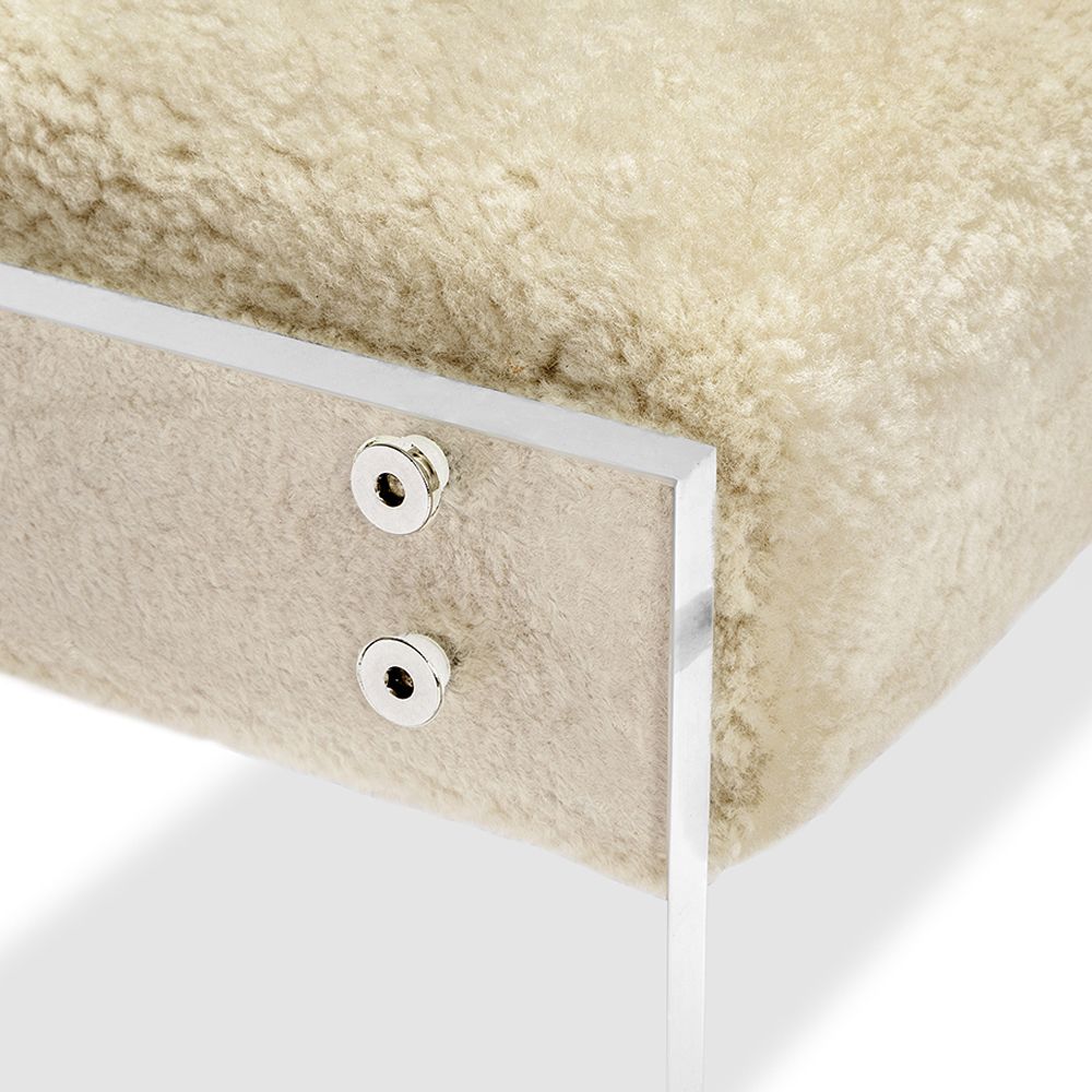 BENCH SHEARLING AND ACRYLIC