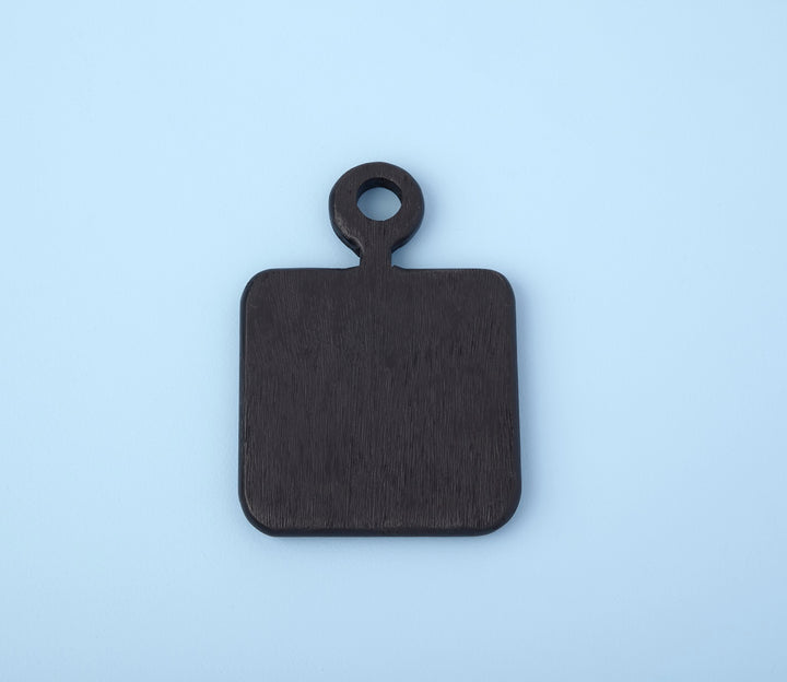 BOARD BLACK MANGO WOOD SQUARE MINI
