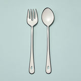 SERVING SET WHITE ENAMEL