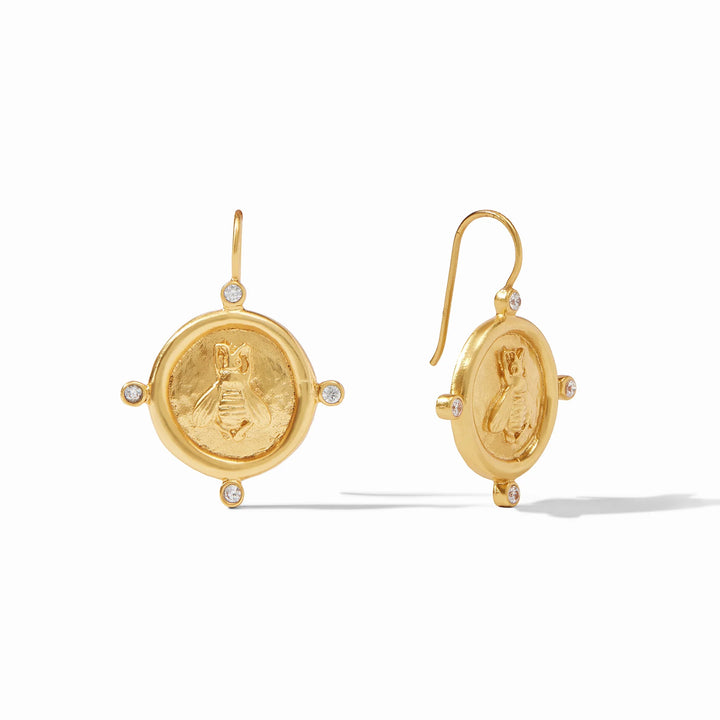 EARRING BEE CAMEO DROP