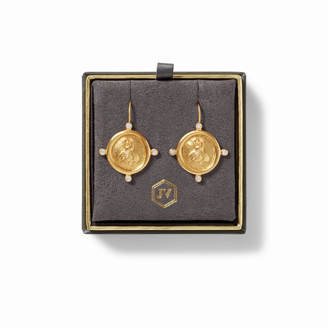 EARRING BEE CAMEO DROP