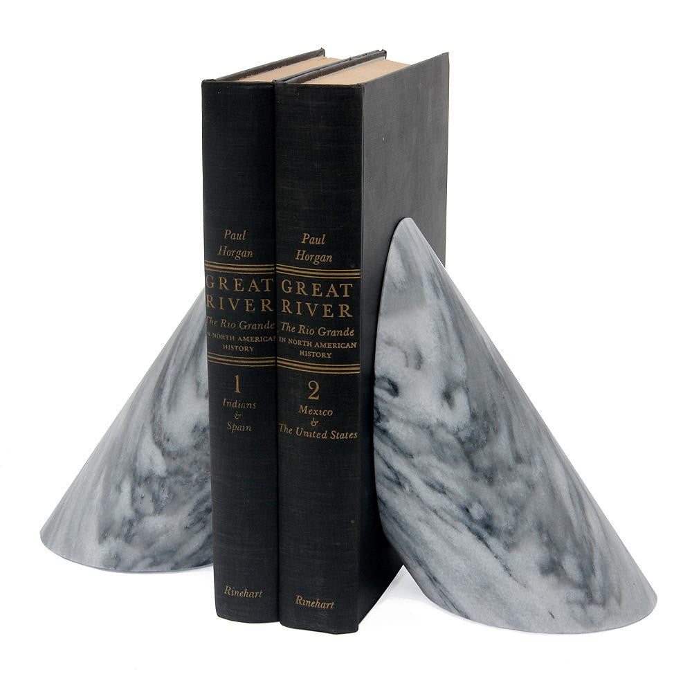 BOOKENDS MARBLE CLOUD GRAY