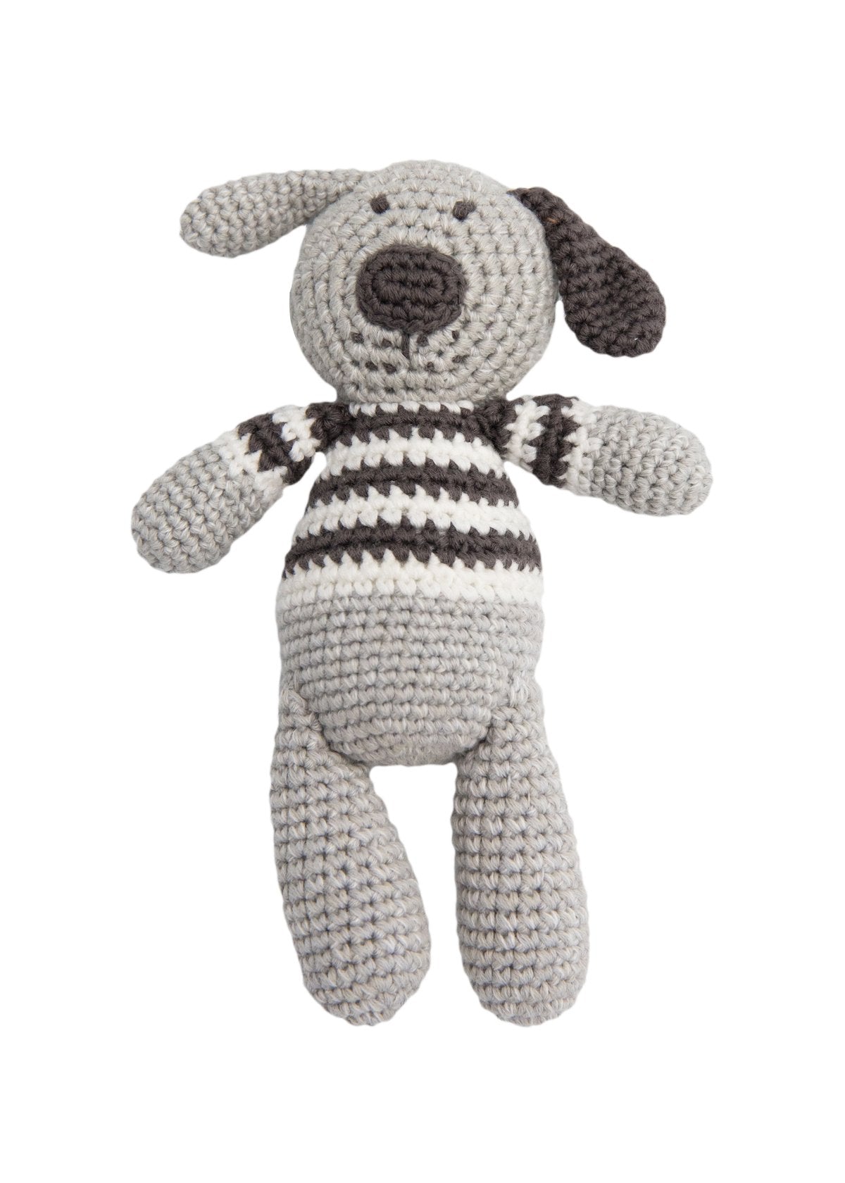 BABY RATTLE CROCHET DOG  #47100