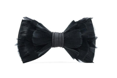 BRACKISH BOW TIE FEATHER - RICE