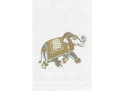 GUEST TOWEL EASTERN ELEPHANT (Available in 2 Colors)