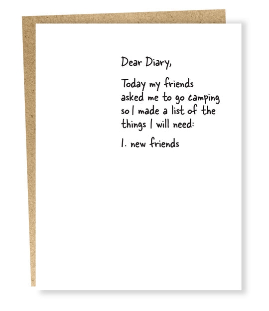 GREETING CARD "NEW FRIENDS"