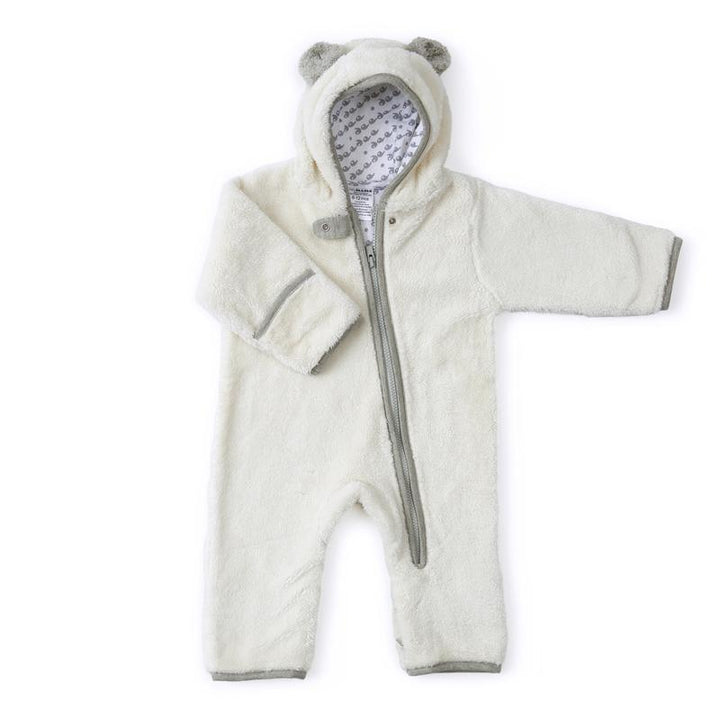 BUNTING FURRY BEAR IVORY 6-12 M #48952