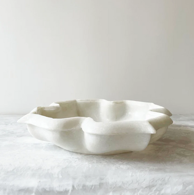 BOWL MARBLE WHITE (Available in 2 Sizes)