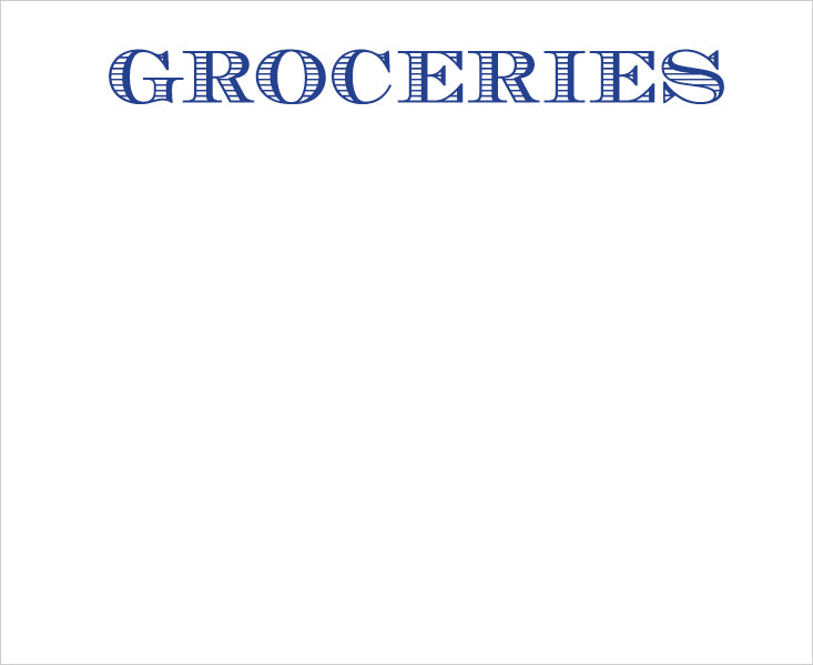 NOTEPAD LUXE GROCERIES (NRD)