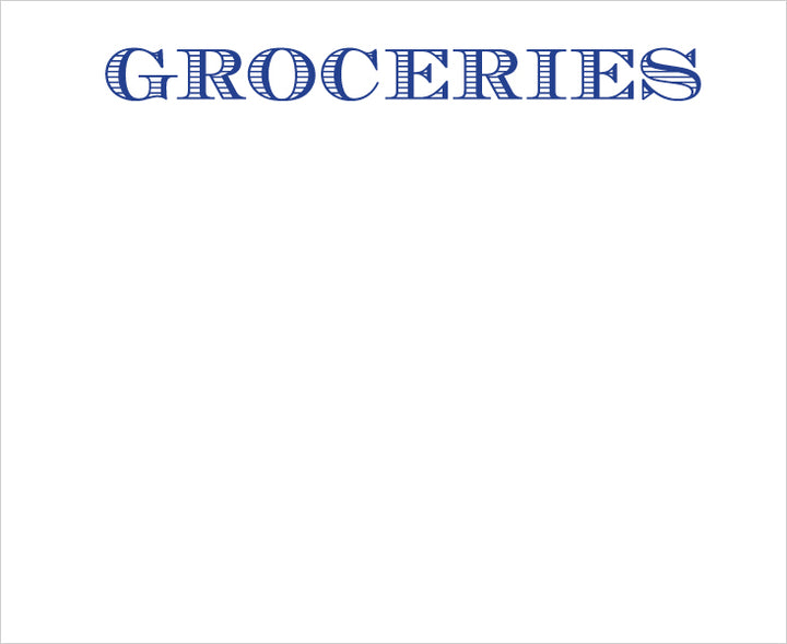 NOTEPAD LUXE GROCERIES (NRD)