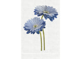 GUEST TOWEL BLUE GERBERA