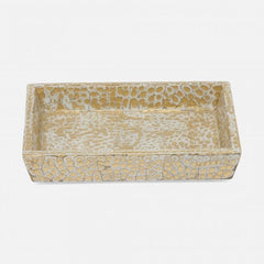 BATH COLLECTION GOLD/WHITE LACQUERED EGGSHELL