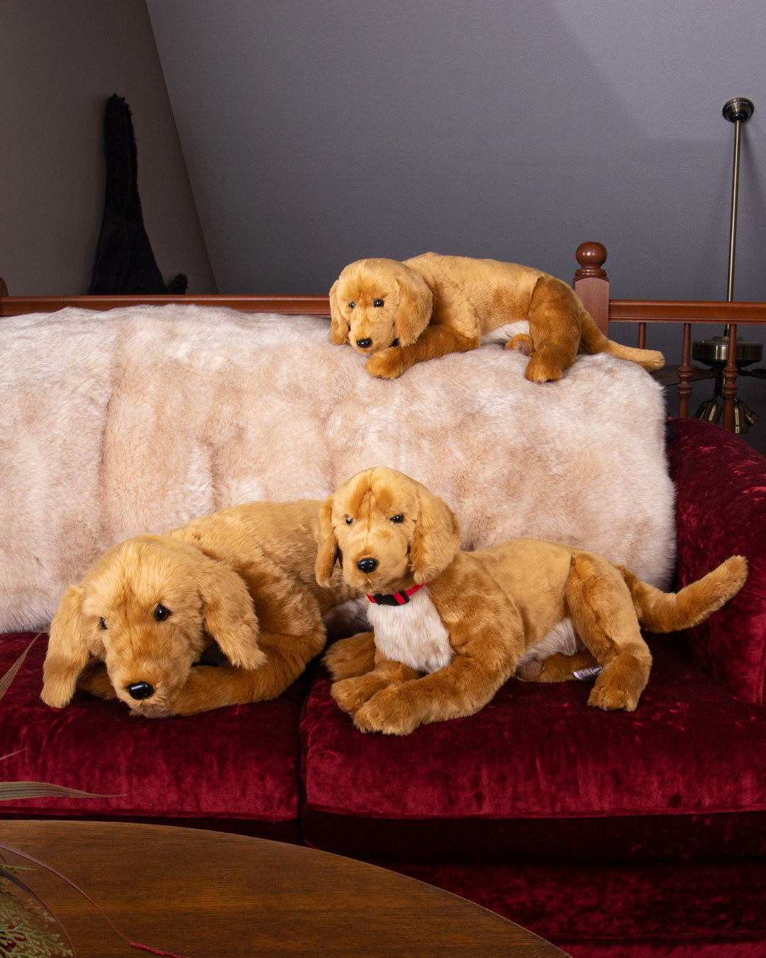 Realistic golden retriever stuffed animal sales