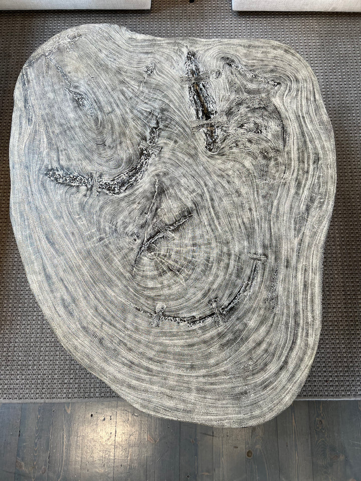 COFFEE TABLE GREY ACRYLIC LEGS #43289