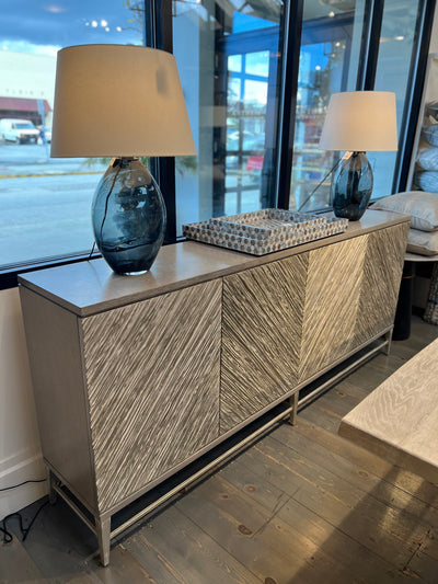 SIDEBOARD 4-DOOR GREY OAK FINISH