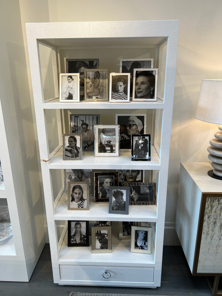 ETAGERE WHITE GRASSCLOTH #55110