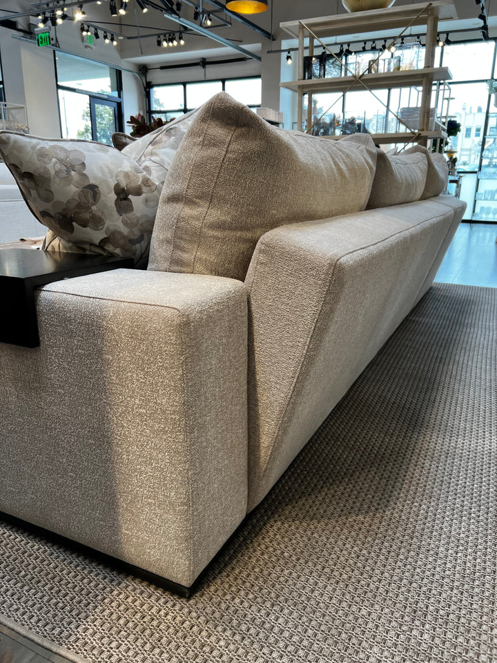 SECTIONAL 2PC WITH ARM TRAY IN DOVERY STONE #55320