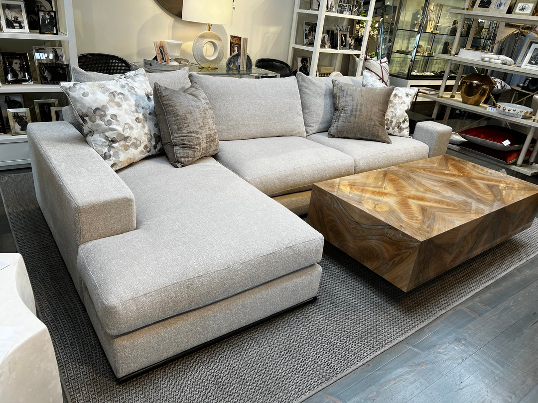 SECTIONAL 2PC WITH ARM TRAY IN DOVERY STONE #55320