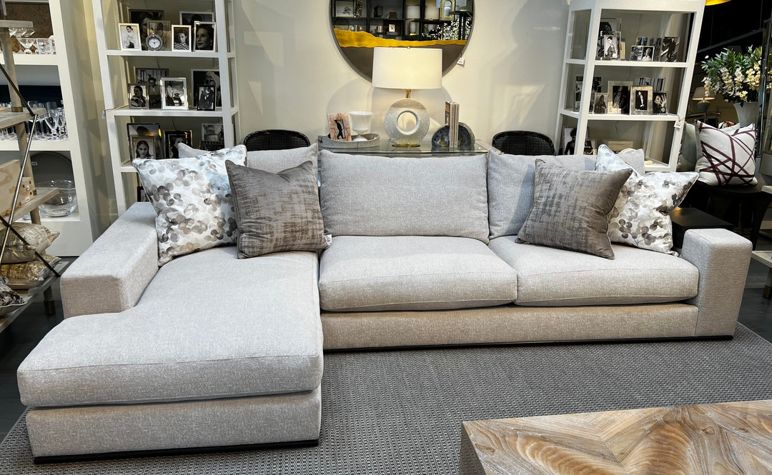 SECTIONAL 2PC WITH ARM TRAY IN DOVERY STONE #55320