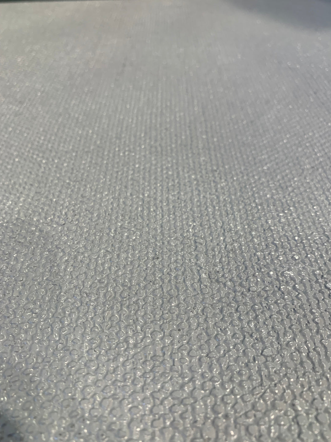 BEDSIDE CHEST GRAY FAUX LINEN #41447