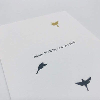 GREETING CARD "HAPPY BIRTHDAY TO A RARE BIRD"