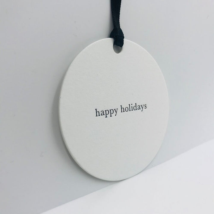 GIFT TAG "HAPPY HOLIDAYS"