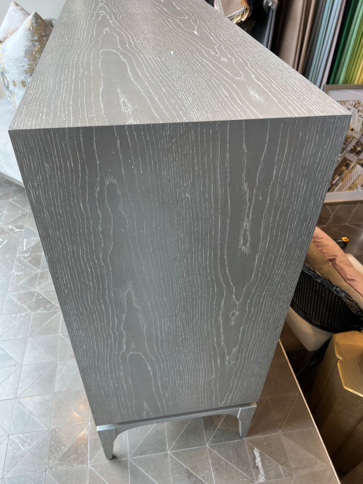 CABINET 2-DOOR SMOKE OAK WITH SPIRAL #58832