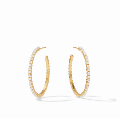 JULIE VOS EARRING JULIET HOOP (Available in 2 Sizes)