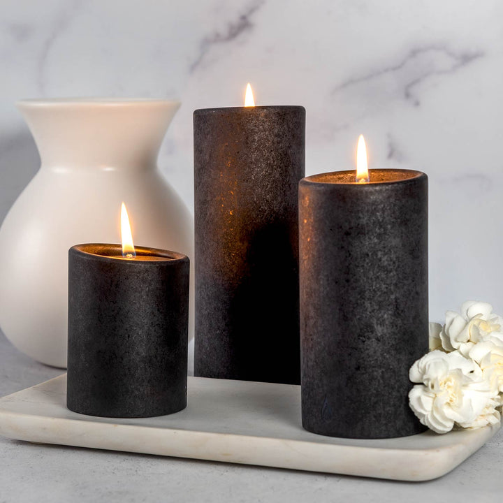 LUCID CANDLE PLAIN BLACK (Available in 2 Sizes)