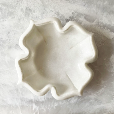 BOWL MARBLE WHITE (Available in 2 Sizes)