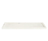 TRAY LONG WHITE MARBLE