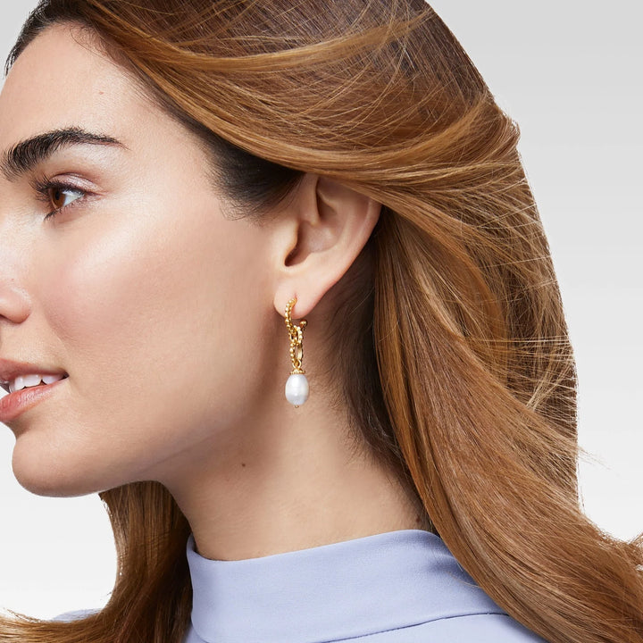 EARRING MARBELLA MIDI HOOP & CHARM #70194