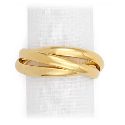 L'OBJET NAPKIN JEWELS THREE RING - SET OF 4 (Available in 2 Colors)