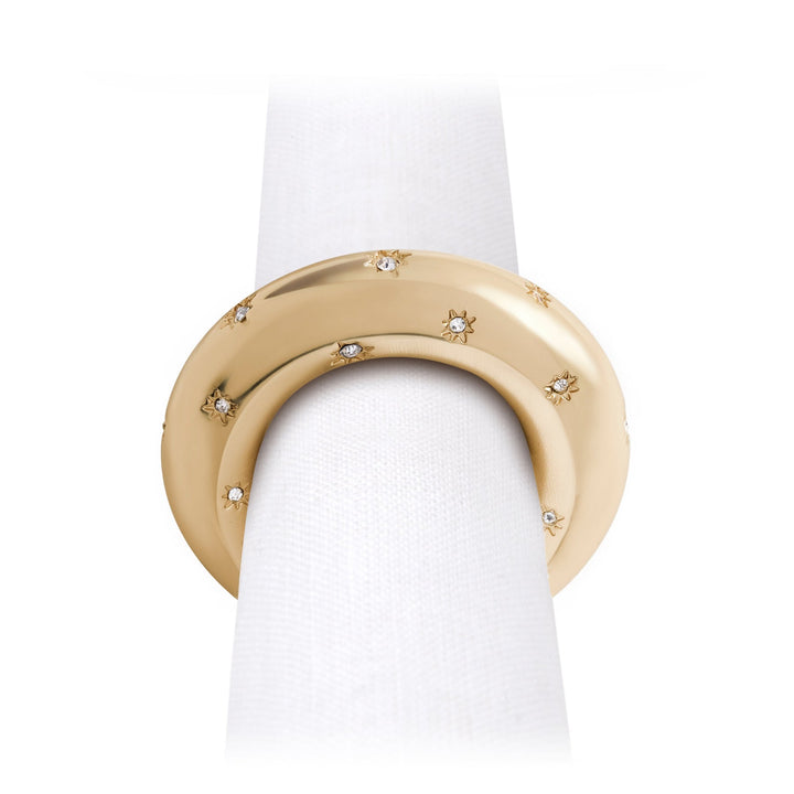 NAPKIN JEWELS STARS SET/4