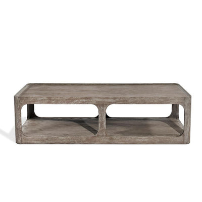 COCKTAIL TABLE OAK SANDBLASTED GREY