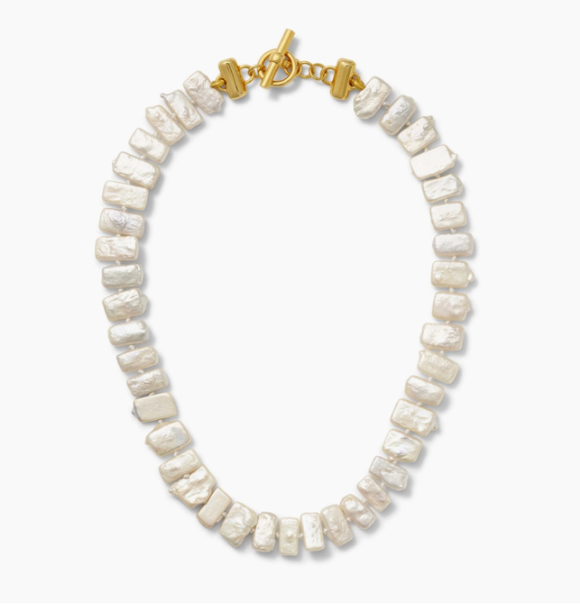 CATHERINE CANINO NECKLACE PEARL CHICLETS