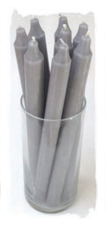 RUSTIC UNSCENTED TAPER CANDLES (Available in different colors)