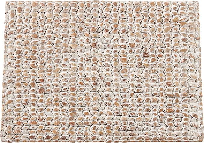PLACEMAT WOVEN HYACINTH WHITE