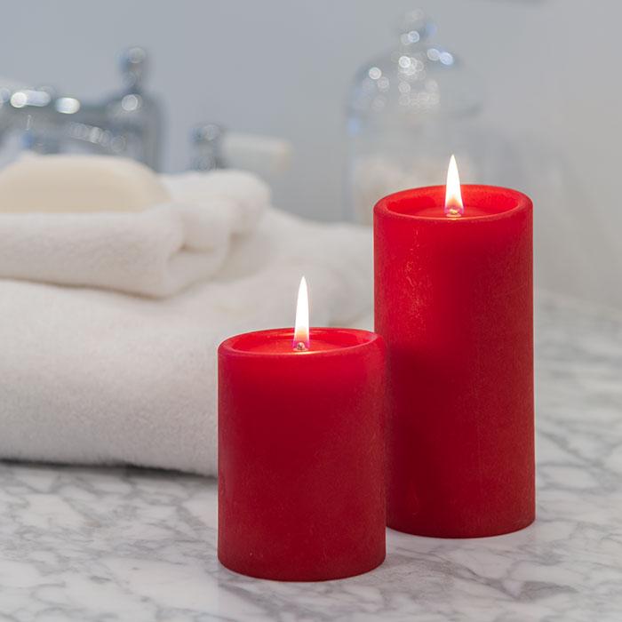RUBY PILLAR CANDLE