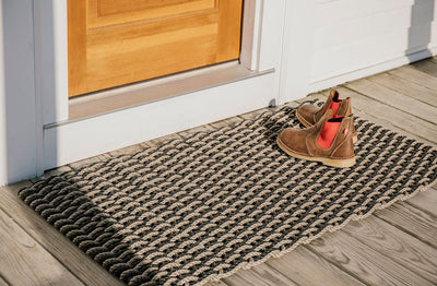OUTDOOR DOORMAT SAND AND CHARCOAL (AVAILABLE IN 4 SIZES)