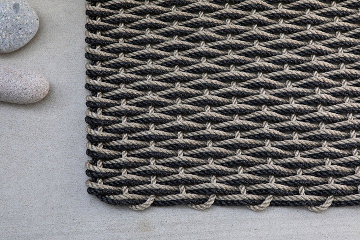 OUTDOOR DOORMAT SAND AND CHARCOAL