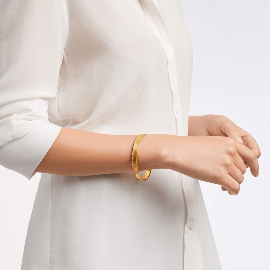 JULIE VOS BANGLE SAVOY GOLD (Available in 2 Sizes)
