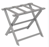 LUGGAGE RACK-LIGHT GREY FRAME WITH GREY MESH STRAPS