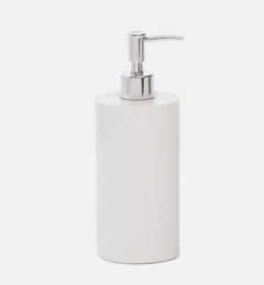 BATH COLLECTION WHITE BURLAP CERAMIC
