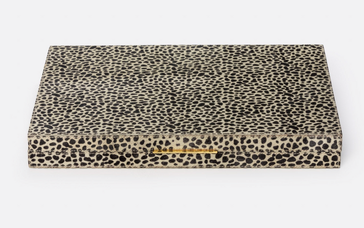 BACKGAMMON SET HAIR-ON-HIDE LG