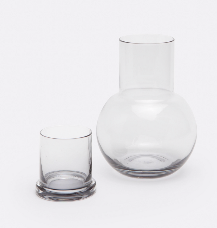 CARAFE ROUND WITH TUMBLER GLASS