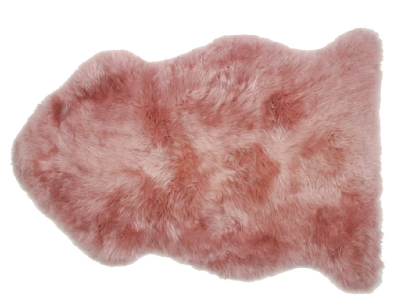 RUG SHEEPSKIN DARK ROSE