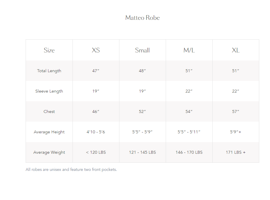 MATTEO ROBE COLLECTION