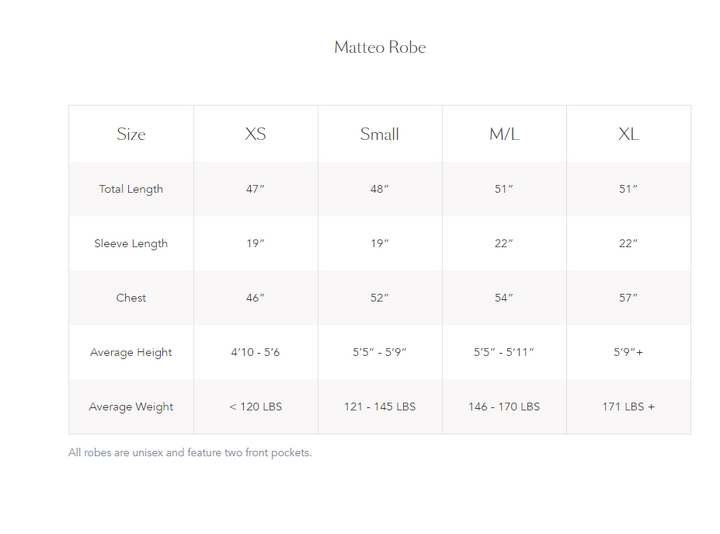 MATTEO ROBE COLLECTION